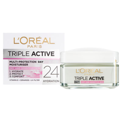 Triple Active Day 24H Hydrating Moisturiser - for Sensitive & Dry Skin, 50ml thumbnail 3