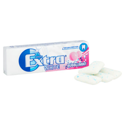 White Bubblemint Sugar Free Chewing Gum x10 Pieces thumbnail 3