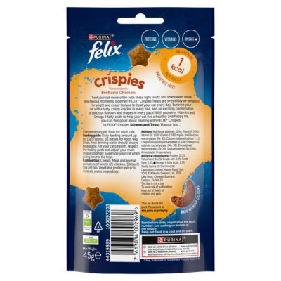Crispies Chicken and Beef Cat Treats 45g thumbnail 3