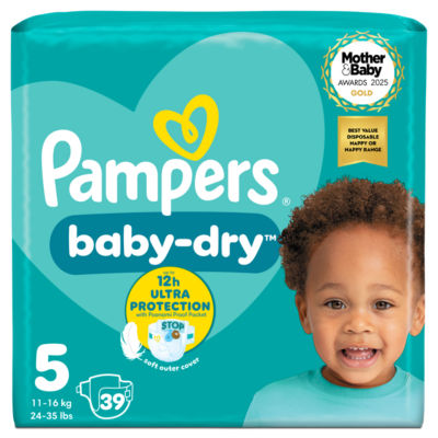 Baby-Dry Size 5, 39 Nappies