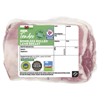 Tender Welsh Boneless Rolled Lamb Breast (Typically 0.6KG) thumbnail 2