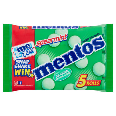 Spearmint Chewy Dragees Rolls 5 x 37.5g thumbnail 2