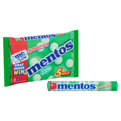 Spearmint Chewy Dragees Rolls 5 x 37.5g thumbnail 3