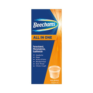 Beechams All in One Cold & Flu Liquid Medicine