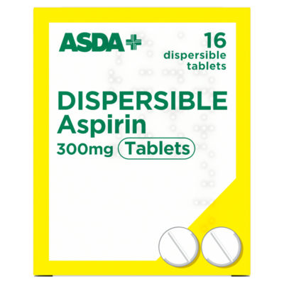 16 Dispersible Aspirin 300mg Tablets thumbnail 2