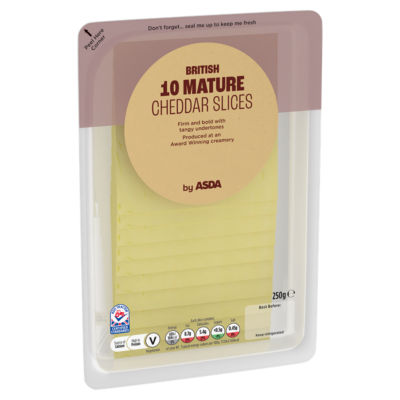 10 British Mature Cheddar Slices 250g thumbnail 2
