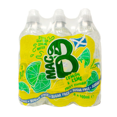 Sugar Free Lemon & Lime Fruit Flavoured Still Scottish Spring Water 6 x 500ml