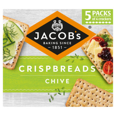 Crispbreads Chive Crackers 5 x 30g, 190g
