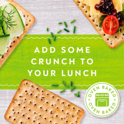 Crispbreads Chive Crackers 5 x 30g, 190g thumbnail 4