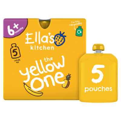 Ella's Kitchen The Yellow One Smoothie Baby Food Pouch 6+ Months