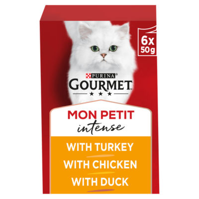 Gourmet Mon Petit Poultry Variety Turkey Chicken Duck Wet Cat Food