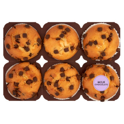 Milk Chocolate Muffins 6 Pack