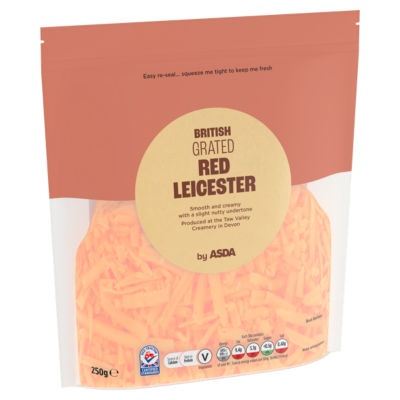 Grated Red Leicester British Cheese 250g thumbnail 2