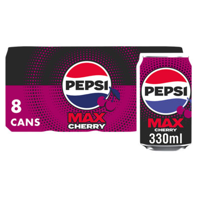 Max Cherry No Sugar Cola Cans 8 x 330ml thumbnail 2