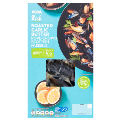 Rich Roasted Garlic Butter Rope-Grown Scottish Mussels 2 x 250g (500g) thumbnail 2