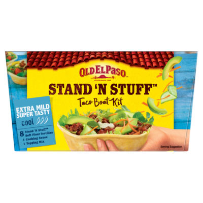 Stand 'N' Stuff Extra Mild Super Tasty Taco Boat Kit 329g thumbnail 2