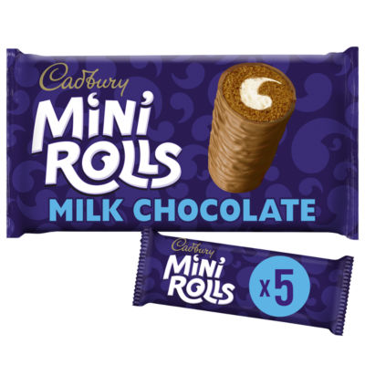 Milk Chocolate Mini Rolls Cakes 5 pack thumbnail 2