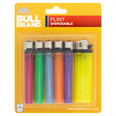 Flint Disposable Lighter 6 Pack