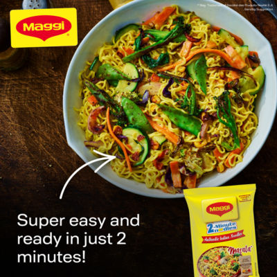 2 Minute Authentic Indian Masala Spicy Instant Noodles 70g thumbnail 3