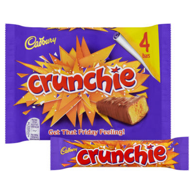 Crunchie Chocolate Bar 4 Pack Multipack 128g (4 x 32g) thumbnail 3