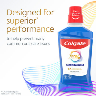 Total Plaque Protect Peppermint Mouthwash 500ml thumbnail 3
