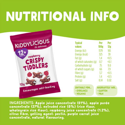 Raspberry Crispy Tiddlers 12g thumbnail 4