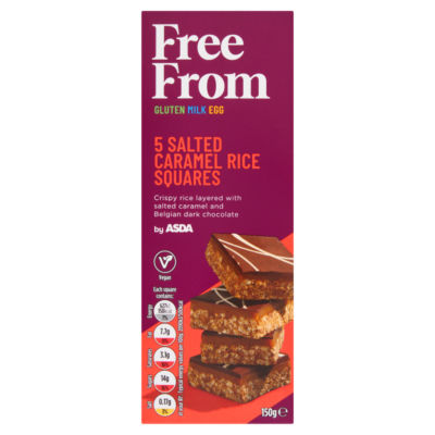 Free From by  5 Salted Caramel Rice Squares 150g thumbnail 2