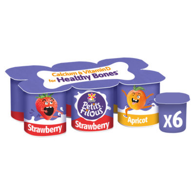 Strawberry and Apricot Fromage Frais 6 x 47g (282g) thumbnail 2