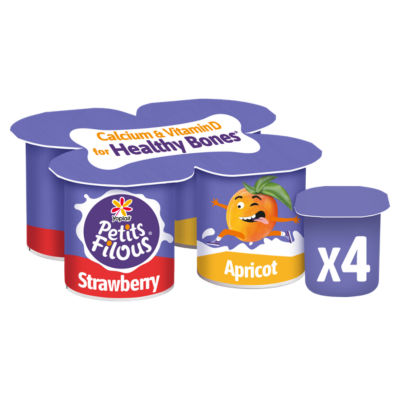 Petits Filous Kids Strawberry & Apricot Yoghurt Pots