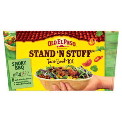 Stand 'N Stuff Smoky BBQ Taco Boat Kit 350g thumbnail 2