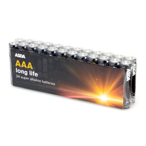24 AAA Long Life Super Alkaline Batteries thumbnail 3