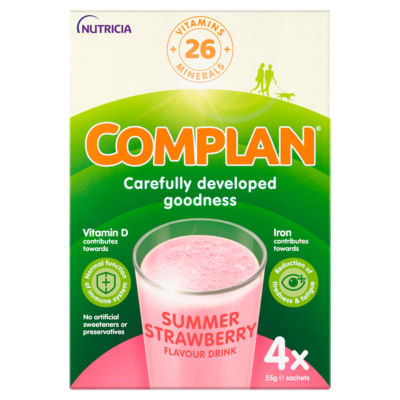 Summer Strawberry Flavour Drink 4 x 55g thumbnail 2