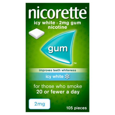 Icy White 2mg Gum 105 Pieces Quit Smoking Aid thumbnail 2