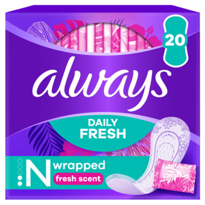 Daily Fresh Normal Wrapped Panty Liners 20 Liners thumbnail 2