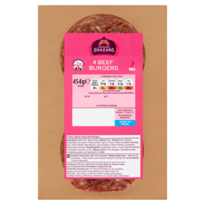 4 Beef Burgers 454g thumbnail 2