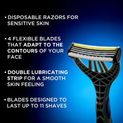 Xtreme 3 Ultimate Men's Disposable Razor 4 pack thumbnail 3