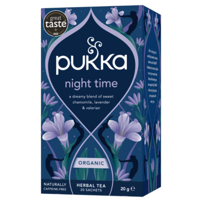 Organic Night Time Herbal Tea&nbsp;With Chamomile 20 Home Compostable Sleep Tea Bags 20g thumbnail 3