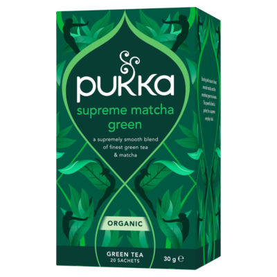 Organic Supreme Matcha Green Herbal Tea 20 Home Compostable Green Tea Bags 30g thumbnail 3