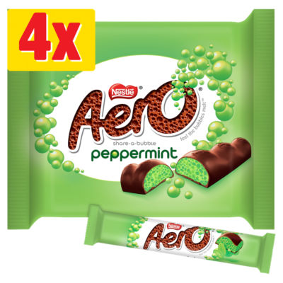 Bubbly Peppermint Chocolate Bar 4 Pack Multipack 108g thumbnail 2