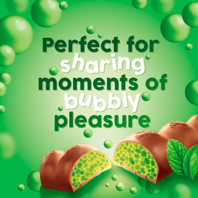Bubbly Peppermint Chocolate Bar 4 Pack Multipack 108g thumbnail 4