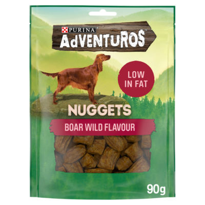 ADVENTUROS Nuggets Wild Boar Dog Treats 90g thumbnail 2