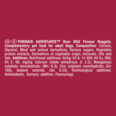 ADVENTUROS Nuggets Wild Boar Dog Treats 90g thumbnail 4