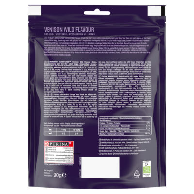 ADVENTUROS Strips Venison Dog Treats 90g thumbnail 4