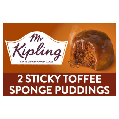 Sticky Toffee Sponge Pudding Cake Dessert Pots 2x95g thumbnail 2