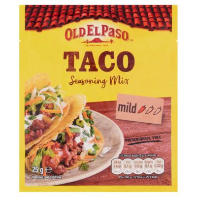 Garlic & Paprika Taco Seasoning Spice Mix 25g