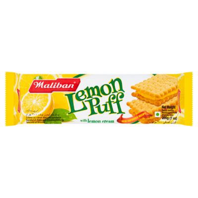 Maliban Lemon Puff with Lemon Cream Biscuit