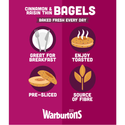 6 Thin Bagels Cinnamon & Raisin thumbnail 4