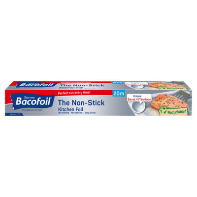 Non-Stick Kitchen Foil with BacoLift Surface and Easy Cut System 30cm x 20m thumbnail 2