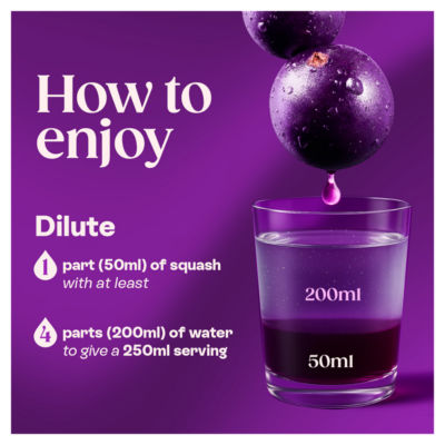 Blackcurrant Squash 850ml thumbnail 4