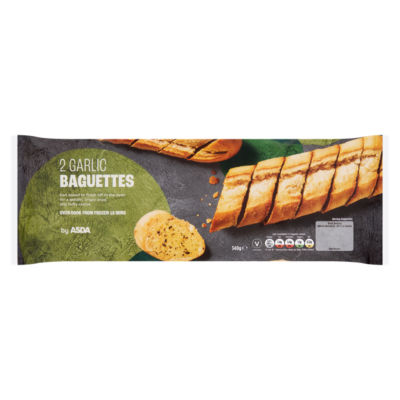 2 Garlic Baguettes 340g thumbnail 2